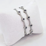 The Juniper Whitegold A.D Bangle