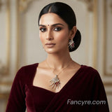 The Oaklyn Yellowgold A.D Pendant Earring