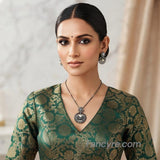 The Saraya Blackgold A.D Pendant Earring