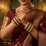 The Samiksha Antique Goldforming Bangle