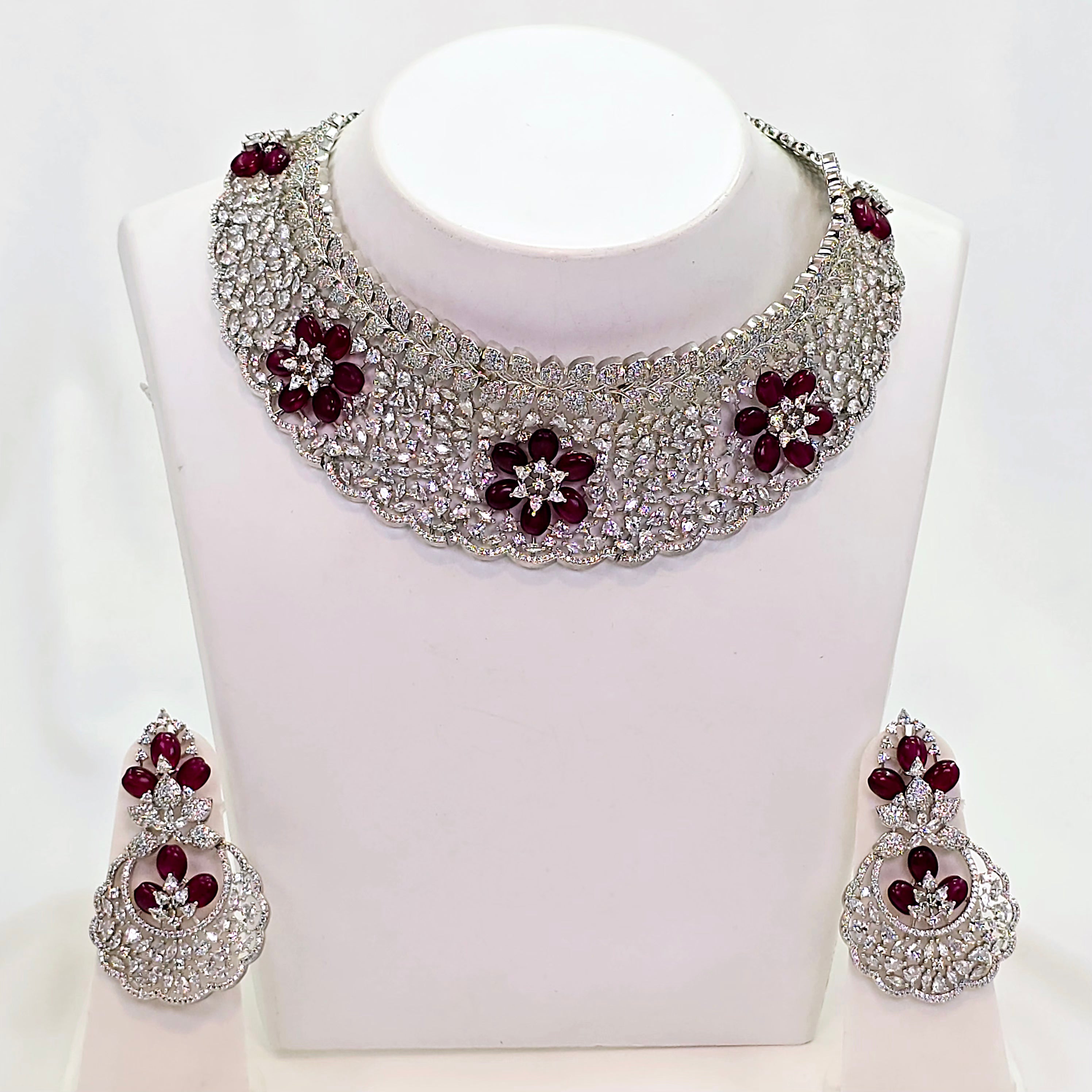 The Nerida Whitegold A.D Necklace