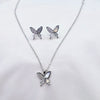 The Grace Whitegold A.D Pendant Earring Set