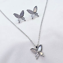 The Grace Whitegold A.D Pendant Earring Set