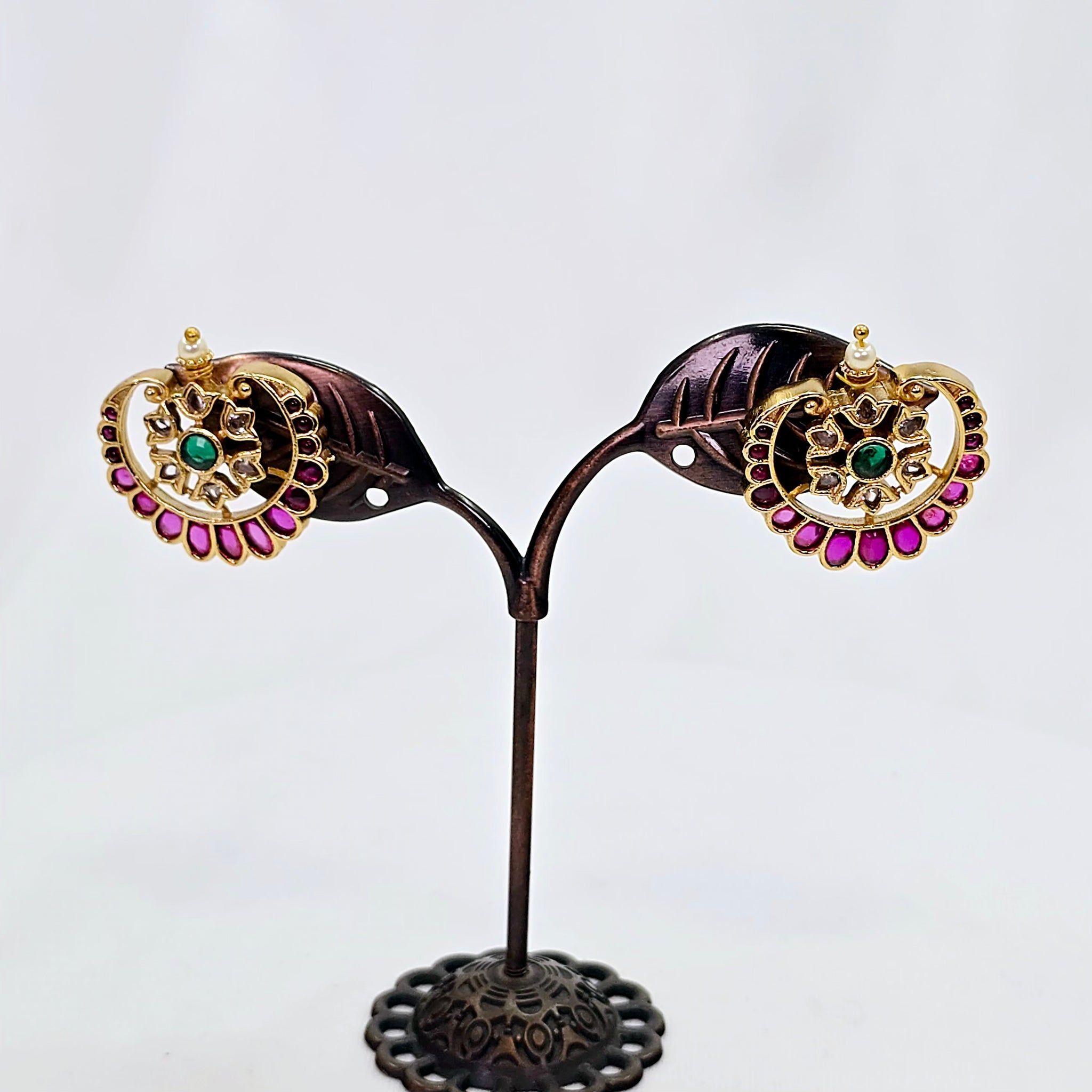 The Chandra Kempu Earring