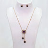 The Teresa Rosegold A.D Pendant Earring Set
