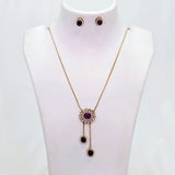 The Teresa Rosegold A.D Pendant Earring Set