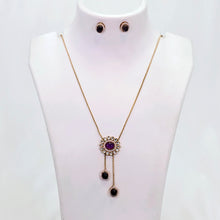 The Teresa Rosegold A.D Pendant Earring Set