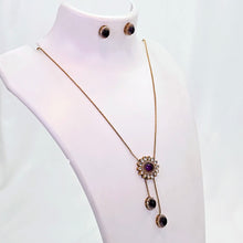 The Teresa Rosegold A.D Pendant Earring Set
