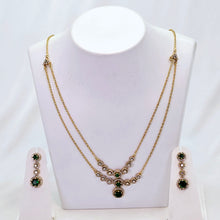 The Agraja Kempu Pendant Earring Set