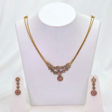 The Agraja Kempu Pendant Earring Set