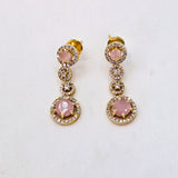 The Agraja Kempu Pendant Earring Set