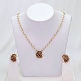 The Evara Kempu Necklace