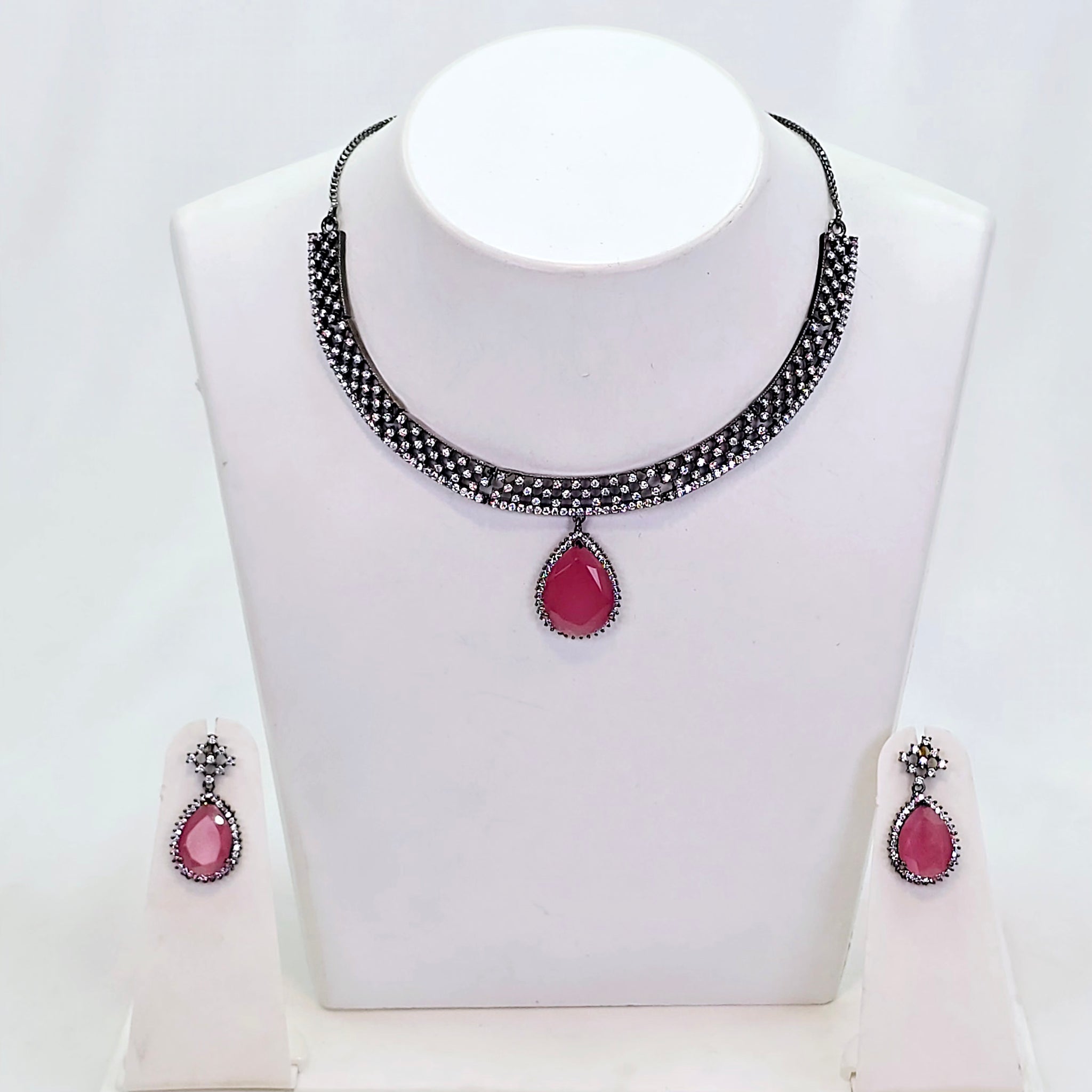 The Michiko Blackgold A.D Necklace