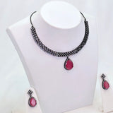 The Michiko Blackgold A.D Necklace