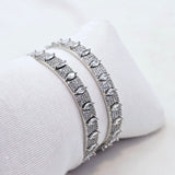 The Avery Whitegold A.D Bangle
