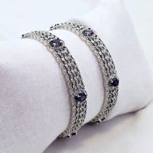 The Alegra Whitegold A.D Bangle