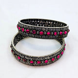 The Maghi Oxidized Bangle