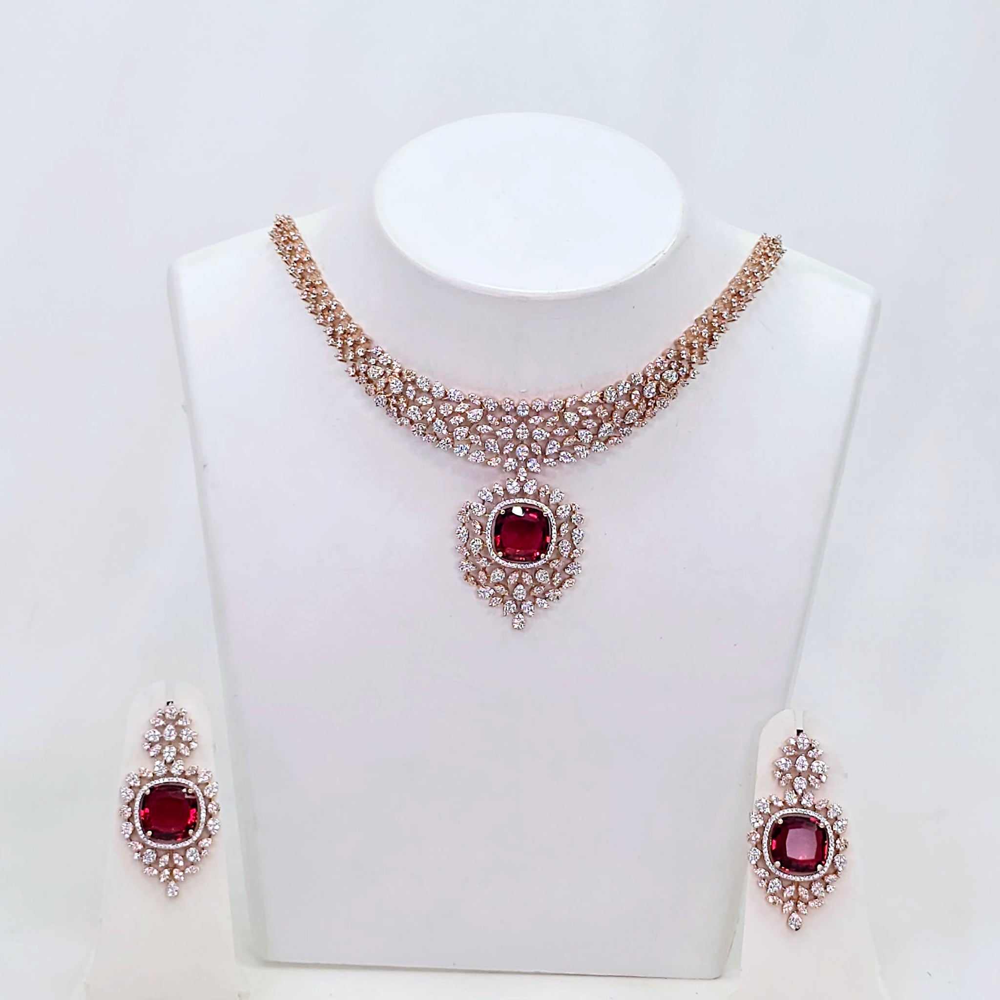 The Berry Rosegold A.D Necklace