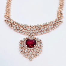 The Berry Rosegold A.D Necklace