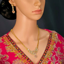The Agraja Kempu Pendant Earring Set