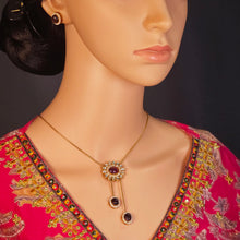 The Teresa Rosegold A.D Pendant Earring Set