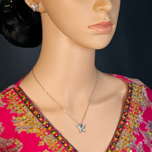 The Grace Whitegold A.D Pendant Earring Set