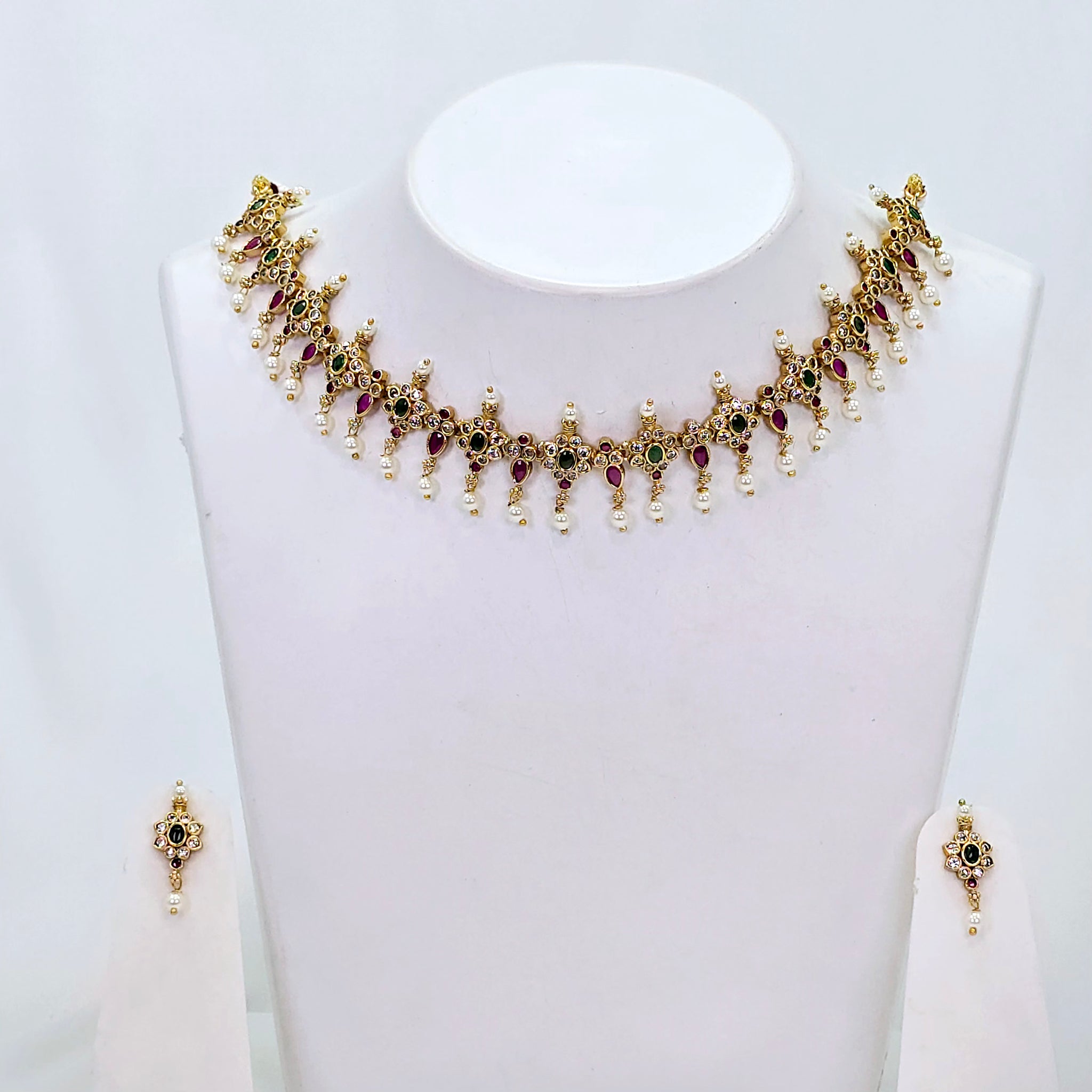The Damini Kempu Necklace