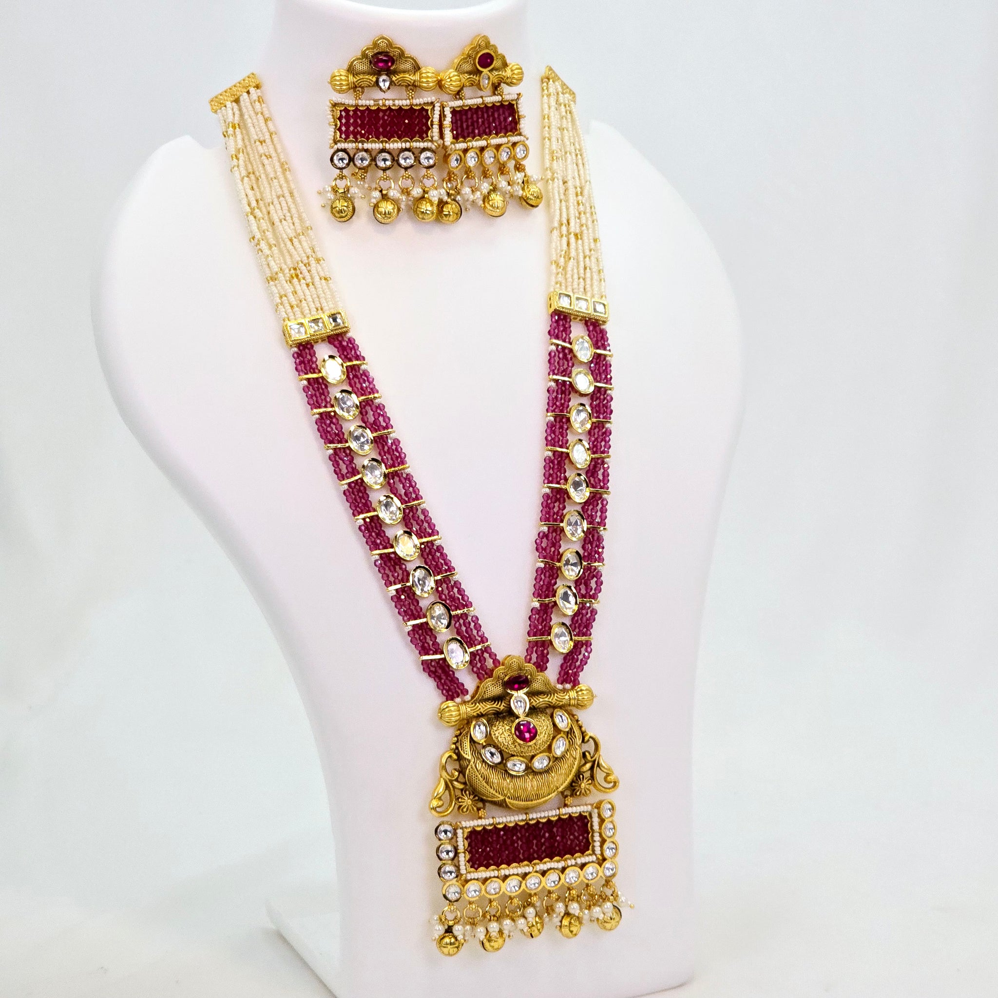 The Harini Rajwadi Long Necklace