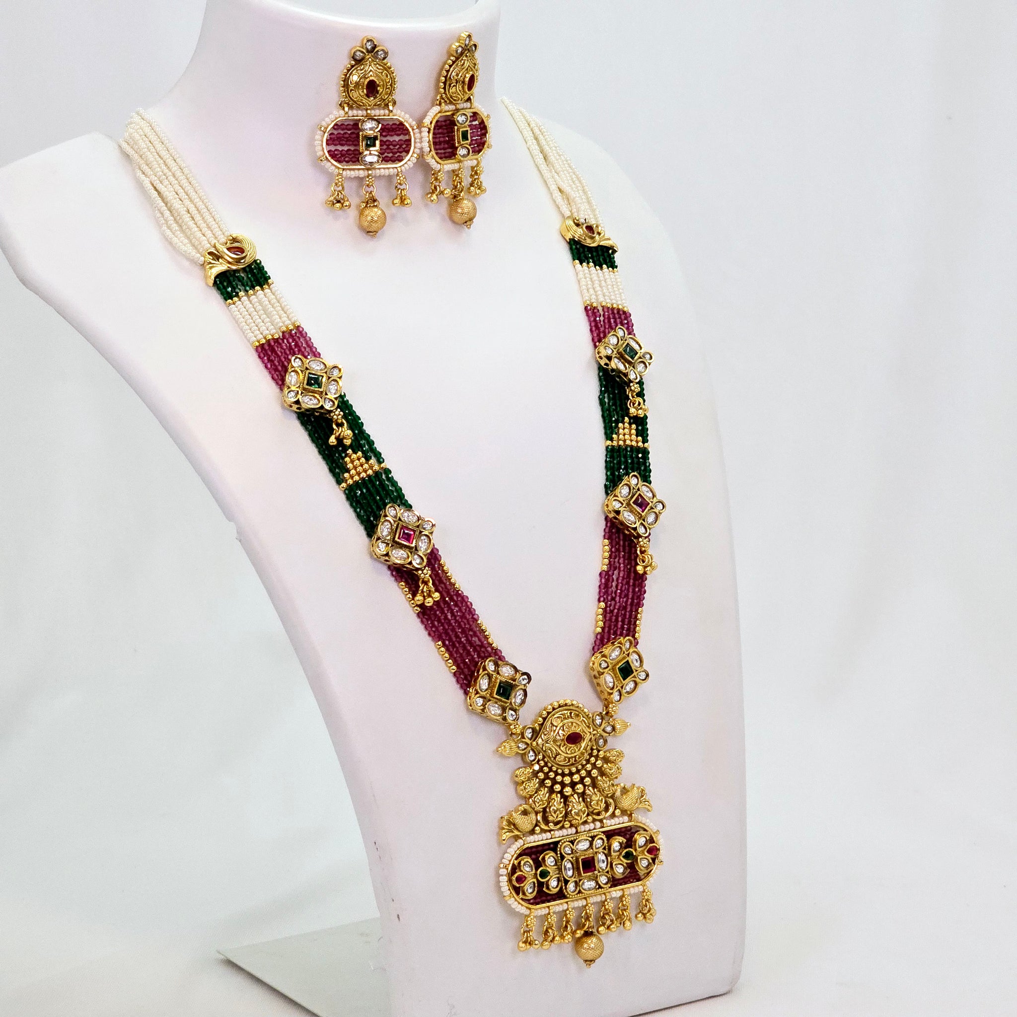 The Teej Rajwadi Long Necklace