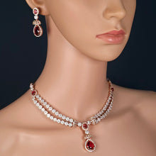 The Camryn Rosegold A.D Necklace