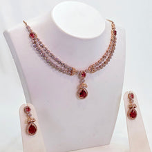 The Camryn Rosegold A.D Necklace