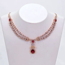 The Camryn Rosegold A.D Necklace