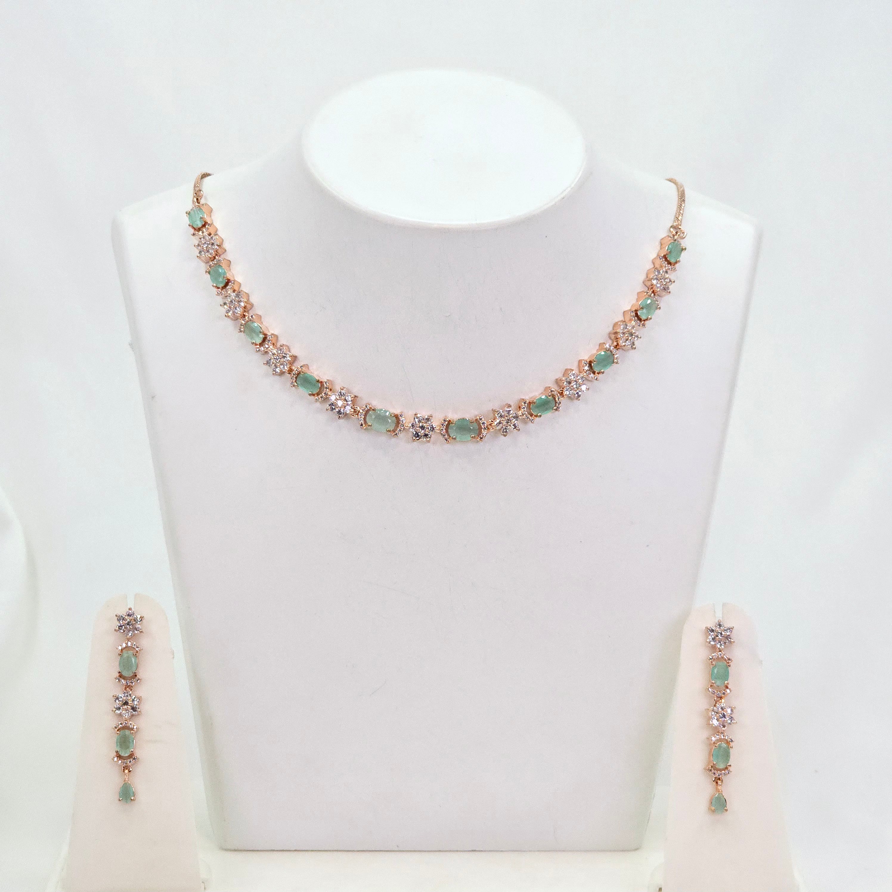 The Addison Rosegold A.D Necklace