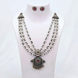 The Haley Oxidized Long Necklace