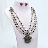 The Haley Oxidized Long Necklace
