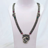The Yusra Oxidized Long Necklace