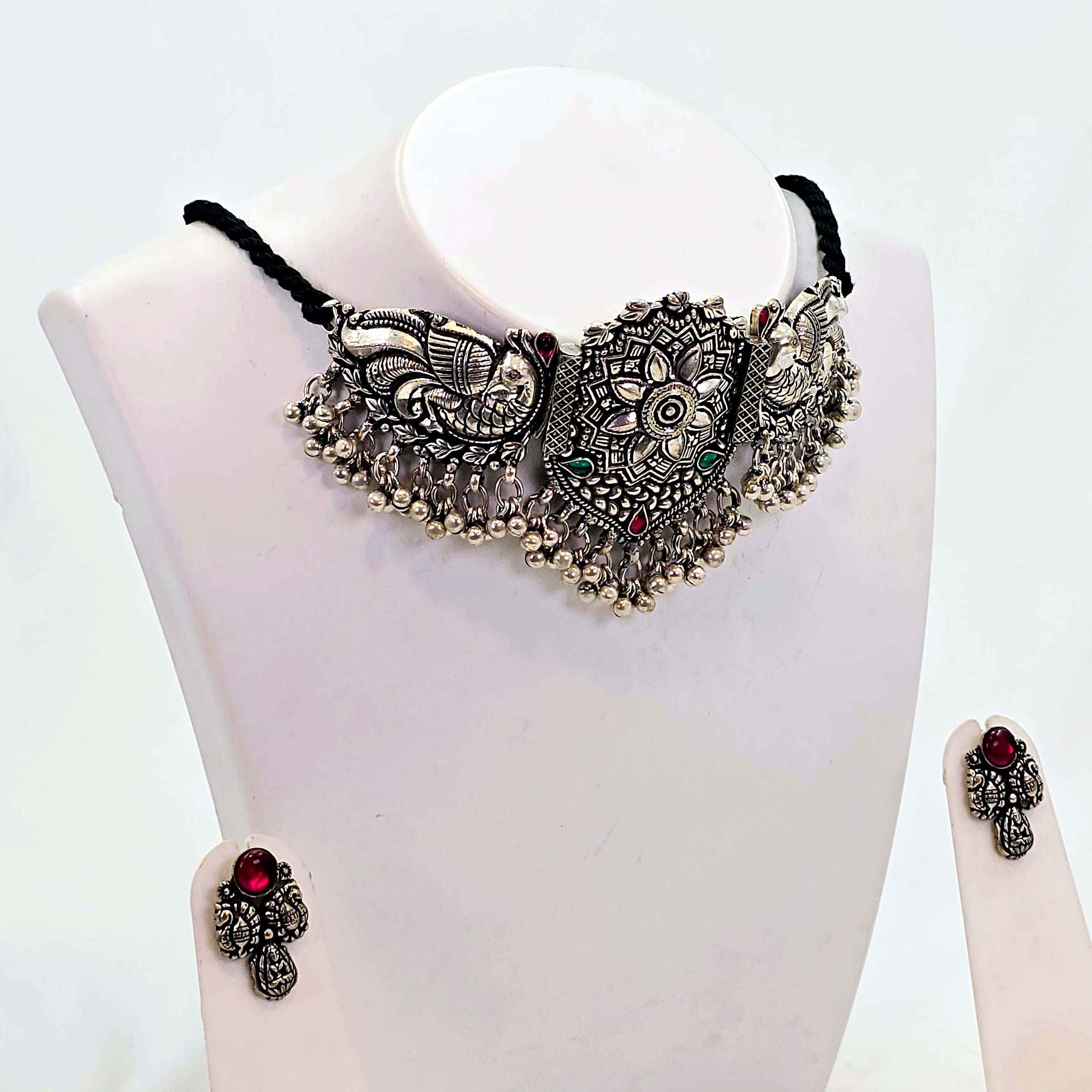 The Kunti Oxidized Necklace