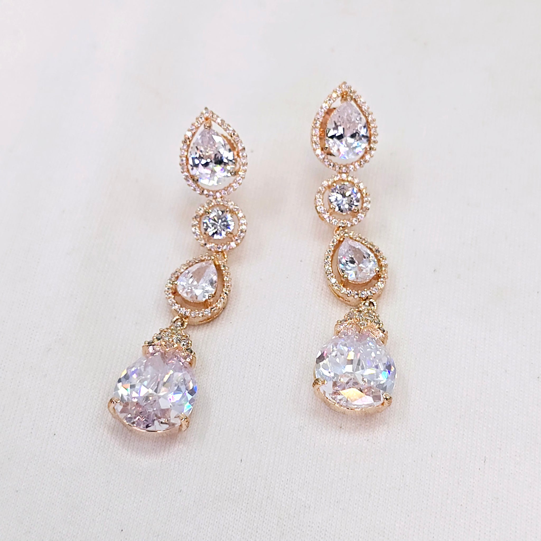 The Niveka Rosegold A.D Earring