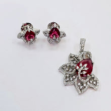 The Damia Whitegold A.D Pendant Earring