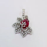 The Damia Whitegold A.D Pendant Earring