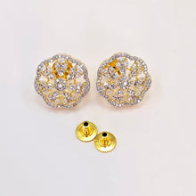 The Tiyra Yellowgold A.D Pendant Earring