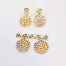 The Aridna Yellowgold A.D Pendant Earring (M.S)