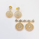 The Aridna Yellowgold A.D Pendant Earring (M.S)