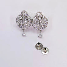 The Freya Whitegold A.D Pendant Earring (M.S)