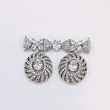 The Derika Whitegold A.D Pendant Earring (M.S)