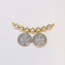 The Della Yellowgold A.D Pendant Earring (M.S)