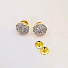 The Della Yellowgold A.D Pendant Earring (M.S)