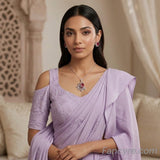 The Damia Whitegold A.D Pendant Earring