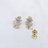 The Palka Yellowgold A.D Pendant Earring (M.S)