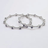 The Juniper Whitegold A.D Bangle